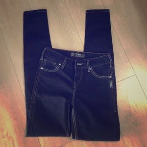 Silver jeans nova begging dark blue